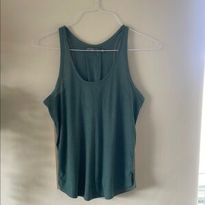 Prana Green Tank Top with Relaxed Fit and Scoop Neckline